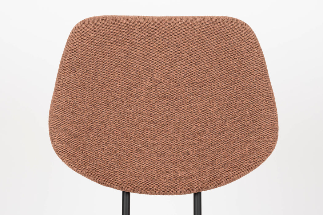 Eetkamerstoel Zelo Polyester Roze 58.5x46 cm-Eetkamerstoelen-Creating Home