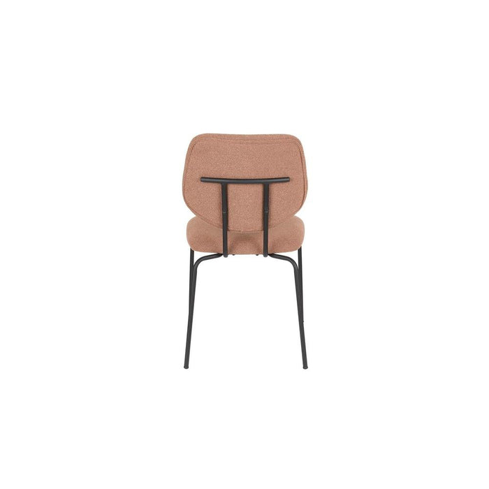 Eetkamerstoel Zelo Polyester Roze 58.5x46 cm-Eetkamerstoelen-Creating Home