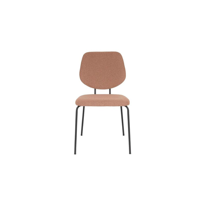 Eetkamerstoel Zelo Polyester Roze 58.5x46 cm-Eetkamerstoelen-Creating Home