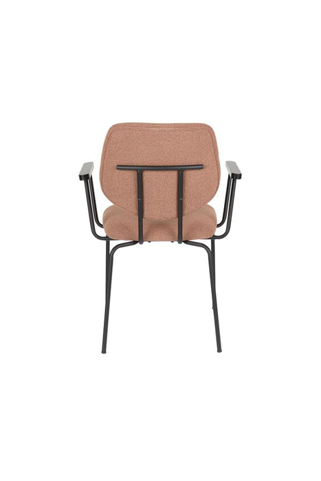 Eetkamerstoel Zelo Polyester Roze 59x60 cm-Eetkamerstoelen-Creating Home