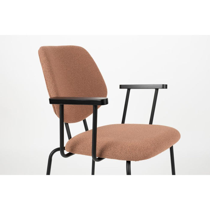 Eetkamerstoel Zelo Polyester Roze 59x60 cm-Eetkamerstoelen-Creating Home