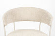 Eetkamerstoel Zeri Off Polyester Wit 51.5x59.5 cm