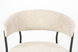 Eetkamerstoel Zeri Polyester Zwart 51.5x59.5 cm-Eetkamerstoelen-Creating Home