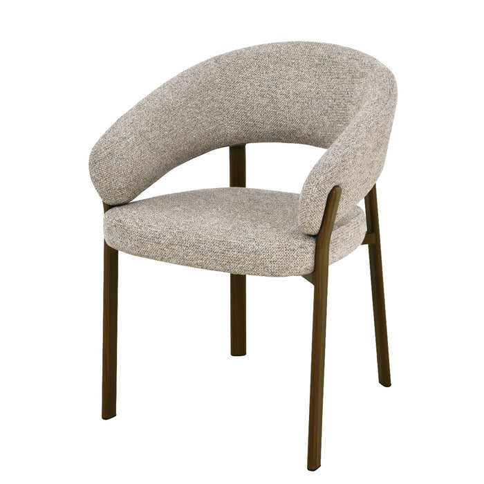 Eetkamerstoel Zhora Stof Beige/Bruin