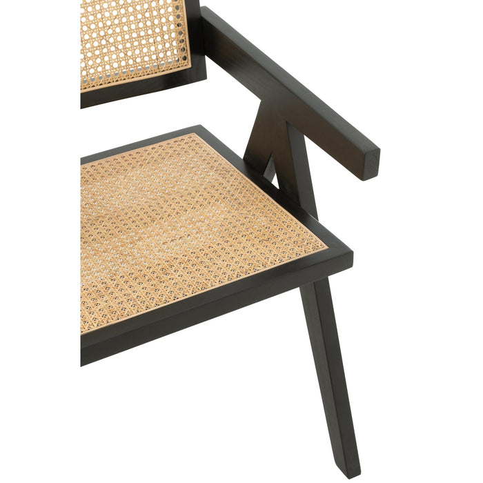 Eetkamerstoel Zwart Ash hout 59 cm-Eetkamerstoelen-J-Line