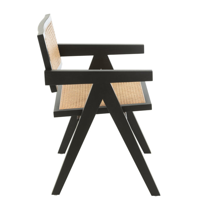 Eetkamerstoel Zwart Ash hout 59 cm-Eetkamerstoelen-J-Line