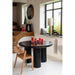 Eetkamerstoel Zwart Eiken hout 52 cm 51.8x56.7x75.7 cm-Eetkamerstoelen-J-Line