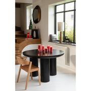 Eetkamerstoel Zwart Eiken hout 52 cm 51.8x56.7x75.7 cm-Eetkamerstoelen-J-Line