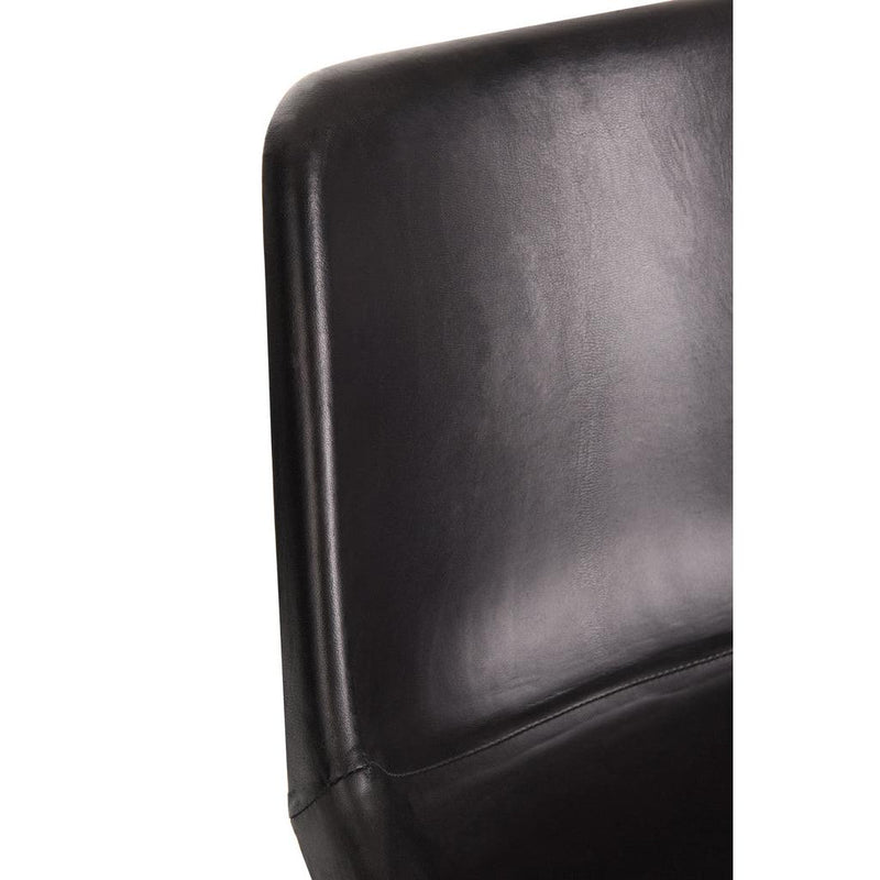 Eetkamerstoel Zwart Ijzer 49 cm 49x46x79 cm-Eetkamerstoelen-J-Line