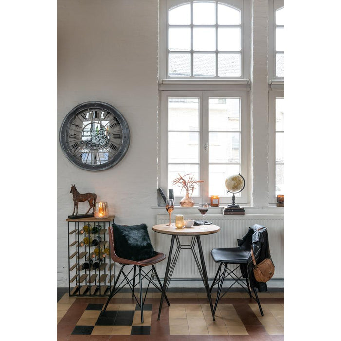 Eetkamerstoel Zwart Ijzer 49 cm-Eetkamerstoelen-J-Line