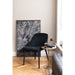 Eetkamerstoel Zwart Metaal 51 cm 51x58x80 cm-Eetkamerstoelen-J-Line