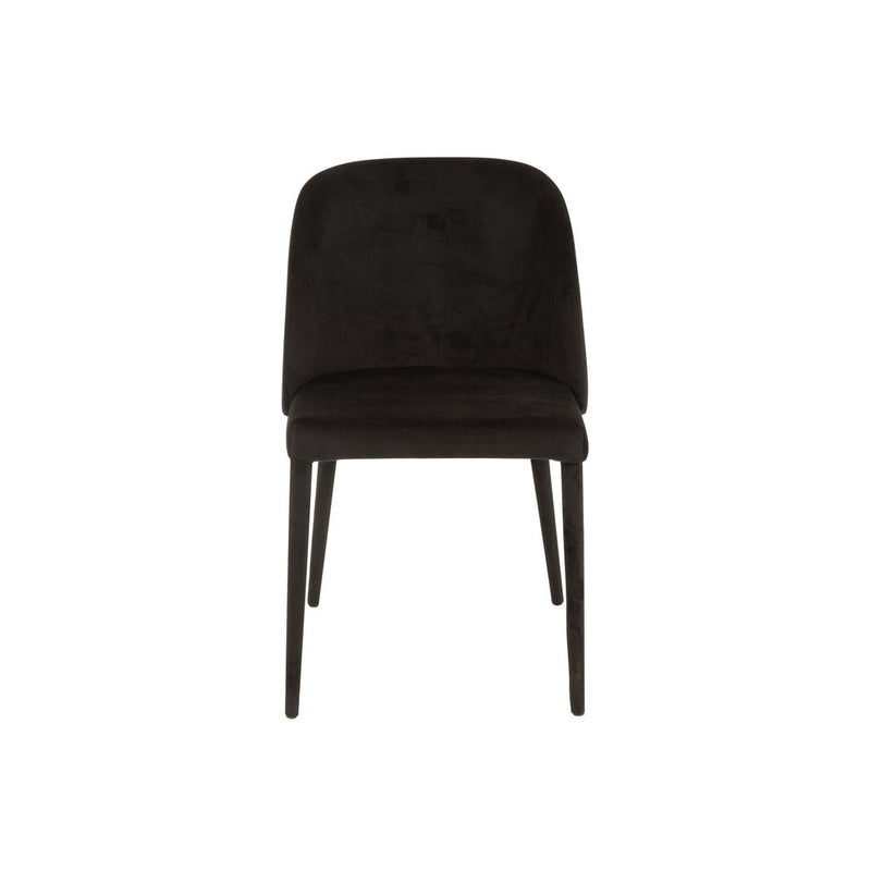 Eetkamerstoel Zwart Metaal 51 cm 51x58x80 cm-Eetkamerstoelen-J-Line