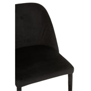 Eetkamerstoel Zwart Metaal 51 cm 51x58x80 cm-Eetkamerstoelen-J-Line