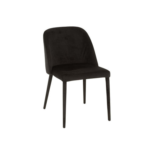 Eetkamerstoel Zwart Metaal 51 cm 51x58x80 cm-Eetkamerstoelen-J-Line