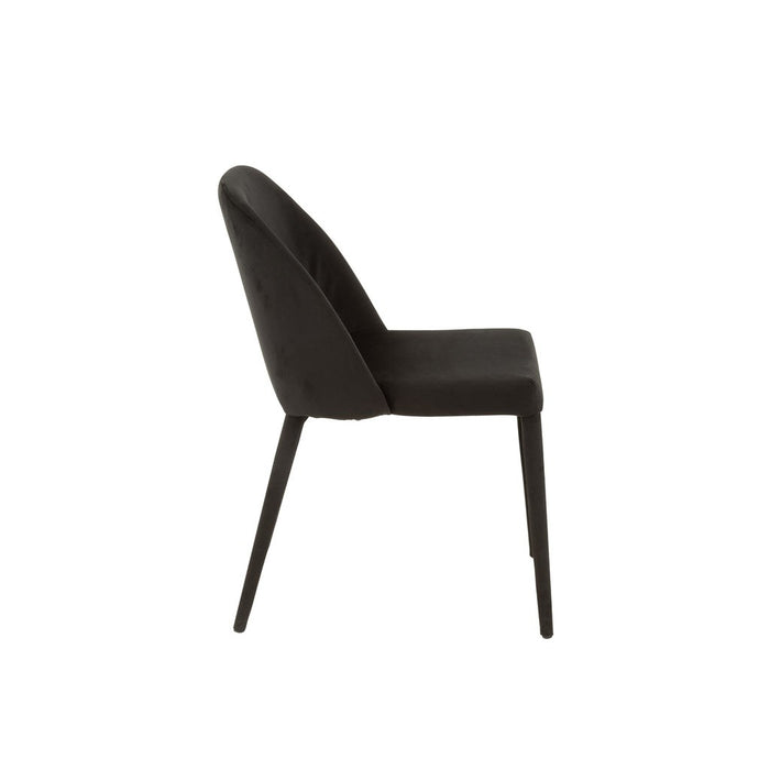 Eetkamerstoel Zwart Metaal 51 cm-Eetkamerstoelen-J-Line