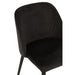 Eetkamerstoel Zwart Metaal 51 cm-Eetkamerstoelen-J-Line