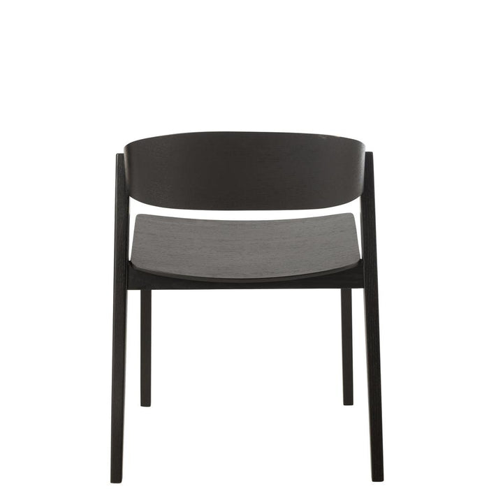 Eetkamerstoel Zwart Multiplex 52 cm 51.8x56.7x75.7 cm-Eetkamerstoelen-J-Line
