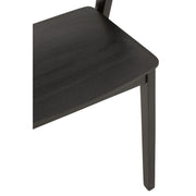 Eetkamerstoel Zwart Multiplex 52 cm 51.8x56.7x75.7 cm-Eetkamerstoelen-J-Line