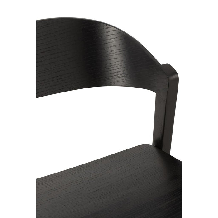 Eetkamerstoel Zwart Multiplex 52 cm-Eetkamerstoelen-J-Line
