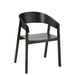 Eetkamerstoel Zwart Multiplex 53 cm 52.8x57.1x76.8 cm-Eetkamerstoelen-J-Line