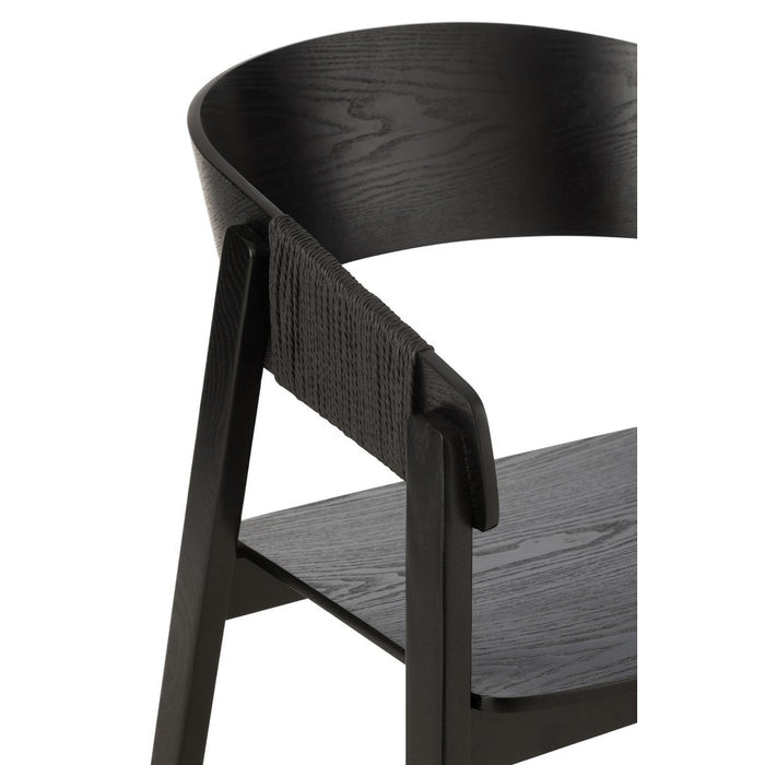 Eetkamerstoel Zwart Multiplex 53 cm-Eetkamerstoelen-J-Line