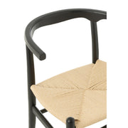 Eetkamerstoel Zwart Paper 56 cm 56x52x76 cm-Eetkamerstoelen-J-Line