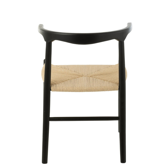 Eetkamerstoel Zwart Paper 56 cm 56x52x76 cm-Eetkamerstoelen-J-Line