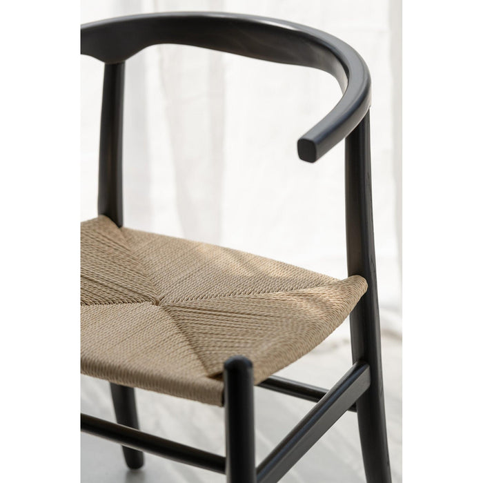Eetkamerstoel Zwart Paper 56 cm-Eetkamerstoelen-J-Line