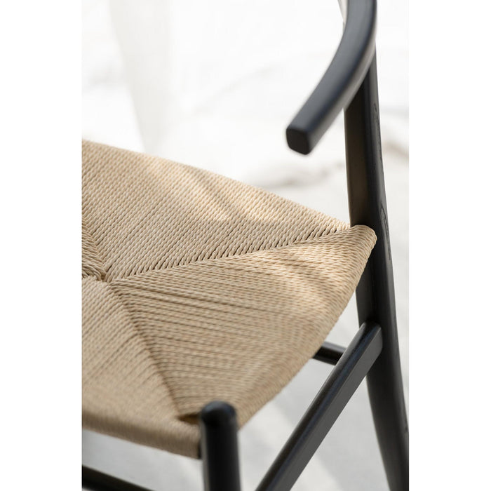 Eetkamerstoel Zwart Paper 56 cm-Eetkamerstoelen-J-Line