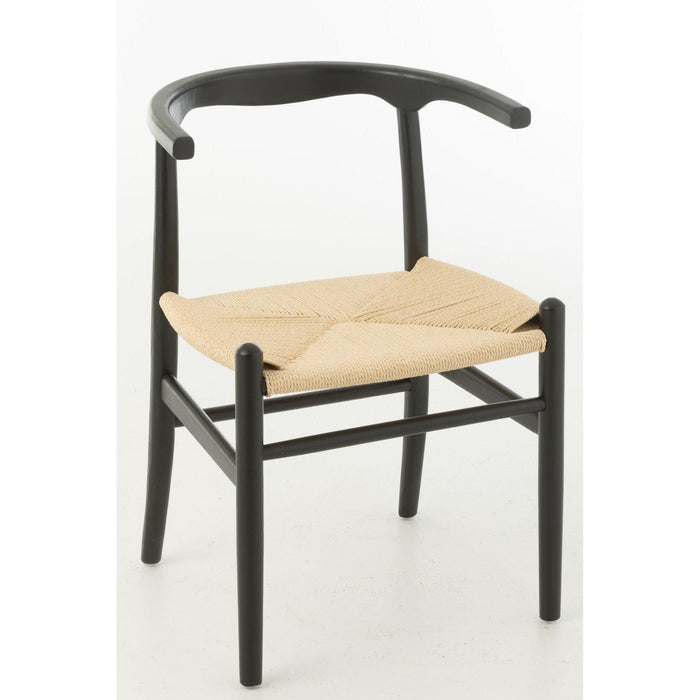Eetkamerstoel Zwart Paper 56 cm-Eetkamerstoelen-J-Line