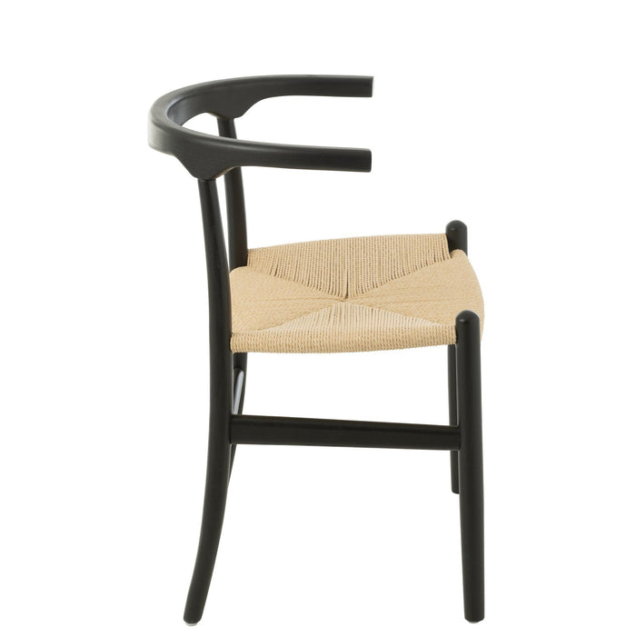 Eetkamerstoel Zwart Paper 56 cm-Eetkamerstoelen-J-Line