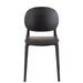 Eetkamerstoel Zwart Polyester 40 cm 40x53x82 cm-Eetkamerstoelen-J-Line