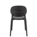 Eetkamerstoel Zwart Polyester 40 cm-Eetkamerstoelen-J-Line