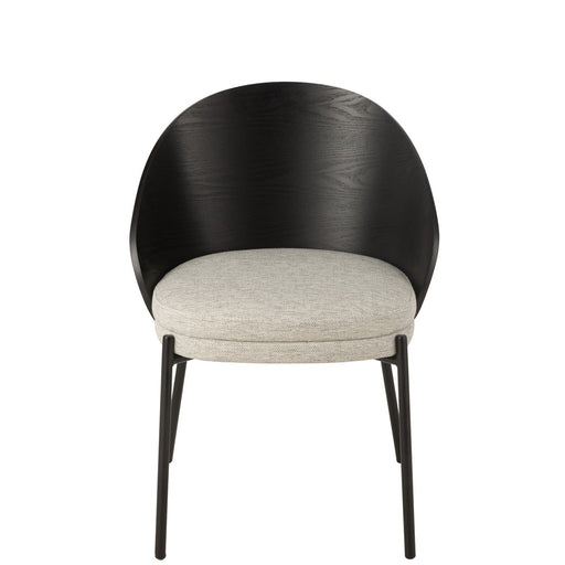 Eetkamerstoel Zwart Polyester 54 cm 54.2x53.5x74.6 cm-Eetkamerstoelen-J-Line