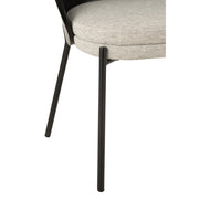 Eetkamerstoel Zwart Polyester 54 cm 54.2x53.5x74.6 cm-Eetkamerstoelen-J-Line