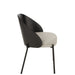 Eetkamerstoel Zwart Polyester 54 cm-Eetkamerstoelen-J-Line