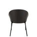 Eetkamerstoel Zwart Polyester 54 cm-Eetkamerstoelen-J-Line