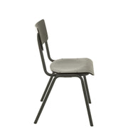 Eetkamerstoel Zwart Populierenhout 43 cm 43x52x82 cm-Eetkamerstoelen-J-Line