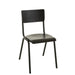 Eetkamerstoel Zwart Populierenhout 43 cm 43x52x82 cm-Eetkamerstoelen-J-Line
