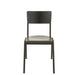 Eetkamerstoel Zwart Populierenhout 43 cm 43x52x82 cm-Eetkamerstoelen-J-Line