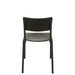 Eetkamerstoel Zwart Populierenhout 43 cm-Eetkamerstoelen-J-Line