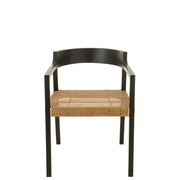 Eetkamerstoel Zwart Rotan 55 cm 55x55x71 cm-Eetkamerstoelen-J-Line