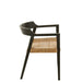 Eetkamerstoel Zwart Rotan 55 cm-Eetkamerstoelen-J-Line