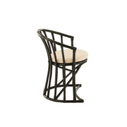 Eetkamerstoel Zwart Rotan 61 cm 61x60x70 cm-Kussens-J-Line