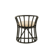 Eetkamerstoel Zwart Rotan 61 cm 61x60x70 cm-Kussens-J-Line