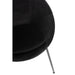 Eetkamerstoel Zwart Schuim Rond 56 cm 56.5x69x80 cm-Eetkamerstoelen-J-Line