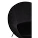 Eetkamerstoel Zwart Schuim Rond 56 cm 56.5x69x80 cm-Eetkamerstoelen-J-Line