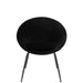 Eetkamerstoel Zwart Schuim Rond 56 cm-Eetkamerstoelen-J-Line