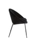 Eetkamerstoel Zwart Schuim Rond 56 cm-Eetkamerstoelen-J-Line