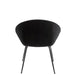 Eetkamerstoel Zwart Schuim Rond 56 cm-Eetkamerstoelen-J-Line